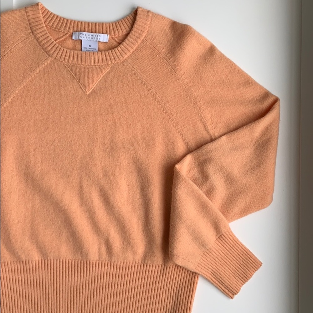 The Limited | 100% Cashmere Sweater in Peach